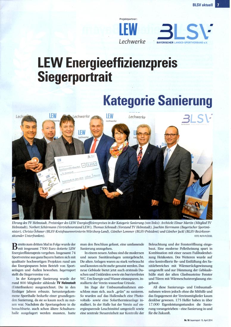 Siegerportrait LEW Energieeffizienzpreis