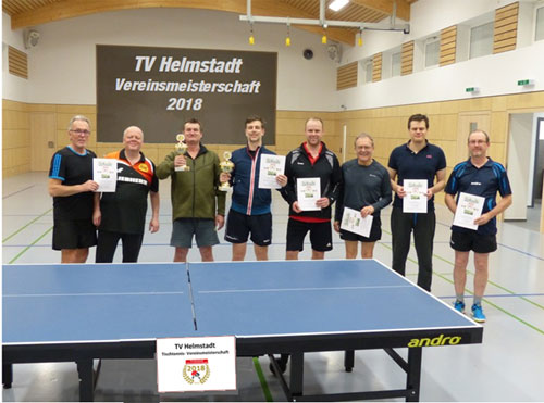 Nachlese zur Tischtennis Vereinsmeisterschaft 2018 des TV Helmstadt
